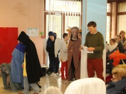 Visite aux résidents de la maison de retraite...