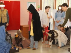 Visite aux résidents de la maison de retraite...