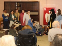 Visite aux résidents de la maison de retraite...