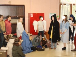 Visite aux résidents de la maison de retraite...